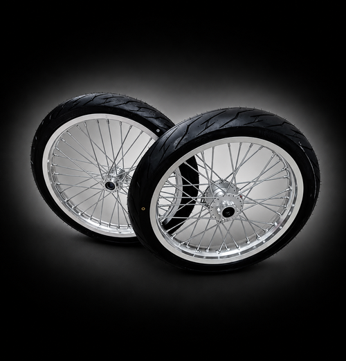 Chrome Light Bee/Eride Supermoto Wheel Set